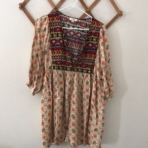 Pattern baby doll dress, so cute!!